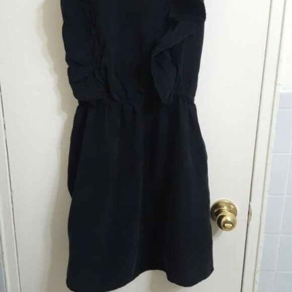 Objects Without Meaning Small Black Ruffle Dress Sleeveless GUC - Picture 2 of 8